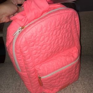 Betsey Johnson neon pink star backpack
